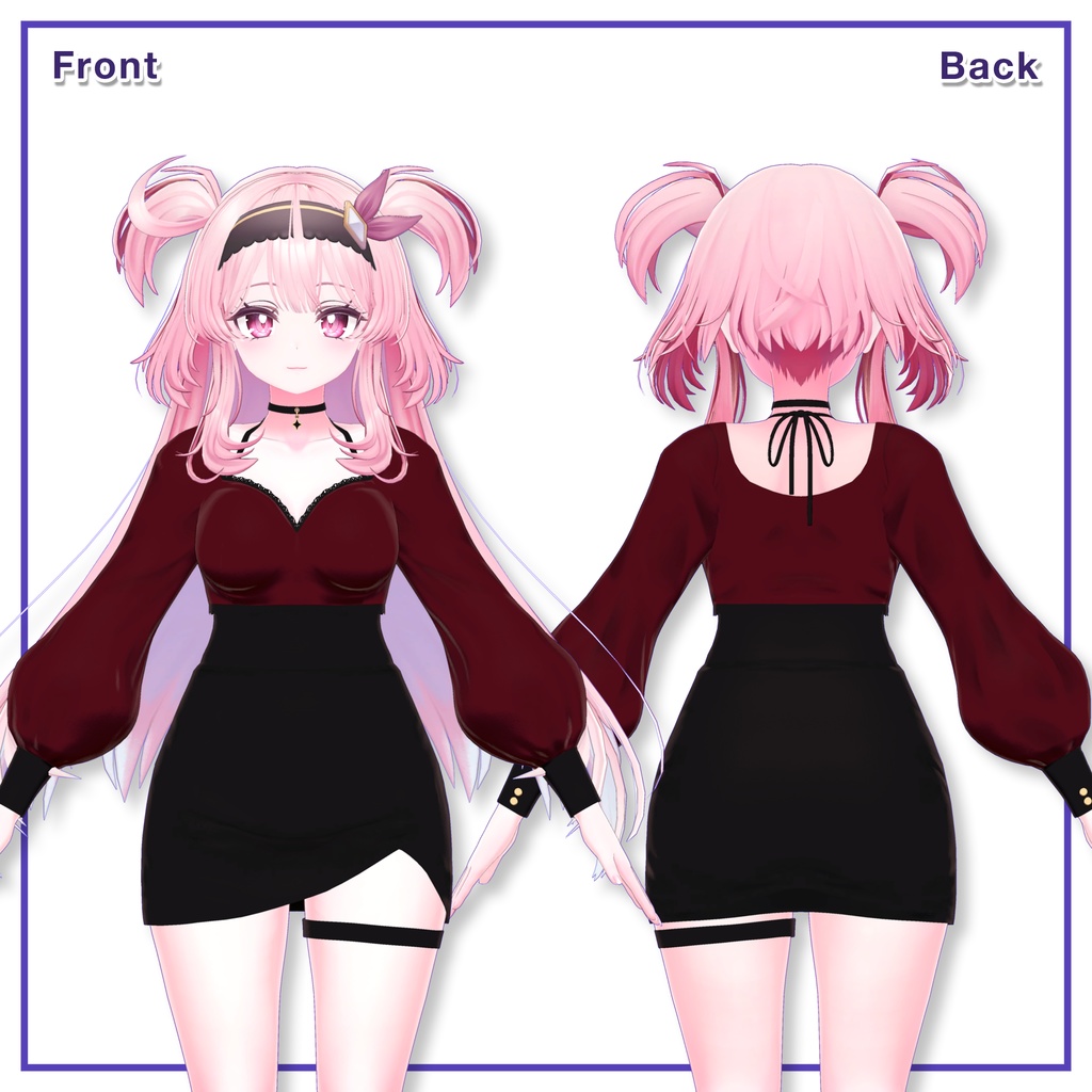 Puff sleeves & Tulip skirt for Selestia / パフスリーブ&チューリップスカート 【セレスティア用】 (C11)