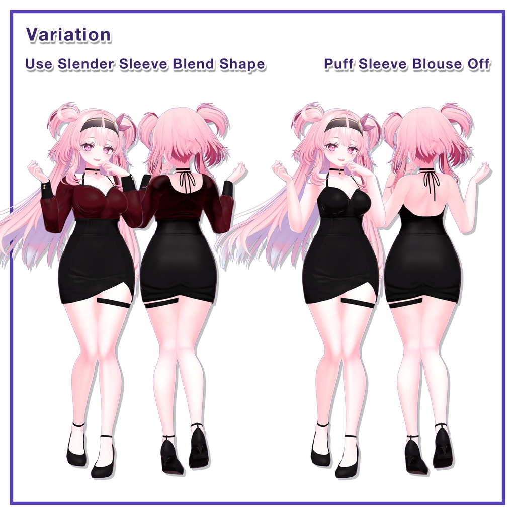 Puff sleeves & Tulip skirt for Selestia / パフスリーブ&チューリップスカート 【セレスティア用】 (C11)
