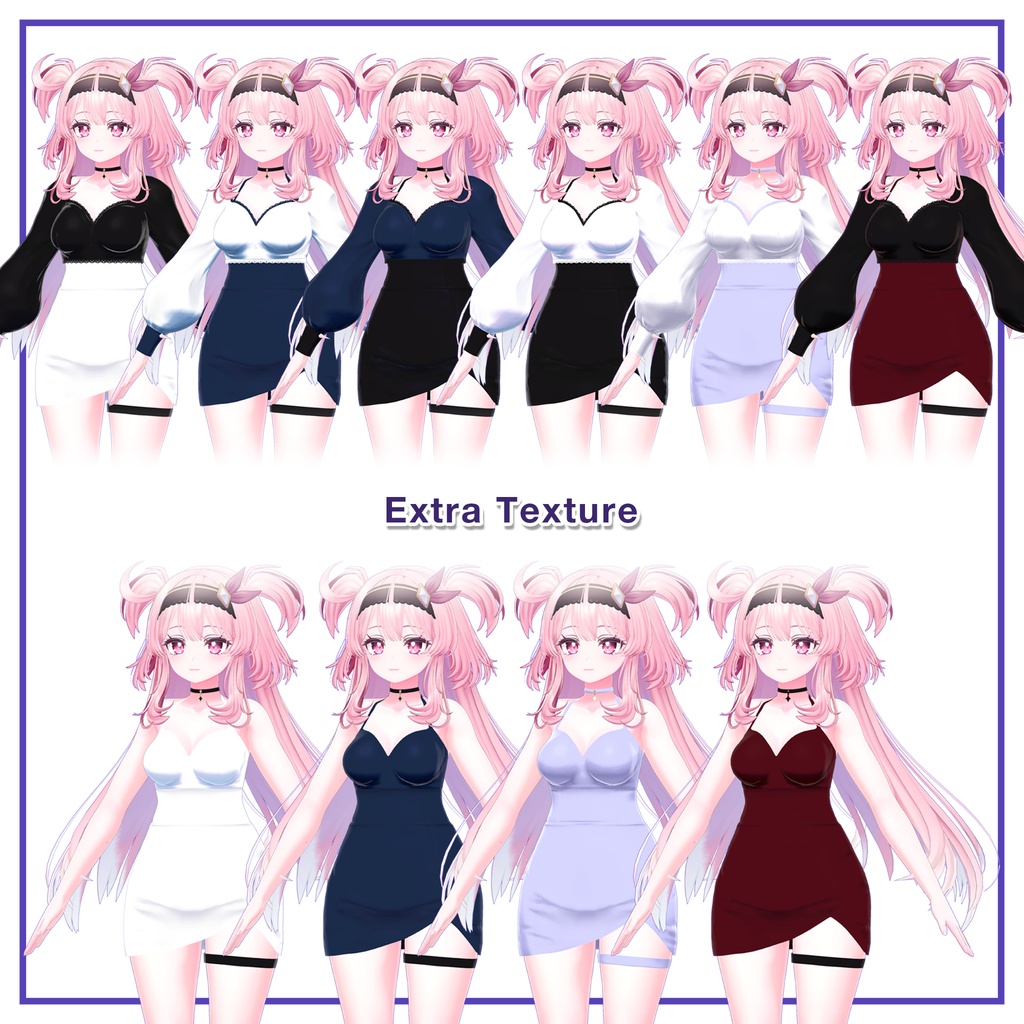 Puff sleeves & Tulip skirt for Selestia / パフスリーブ&チューリップスカート 【セレスティア用】 (C11)