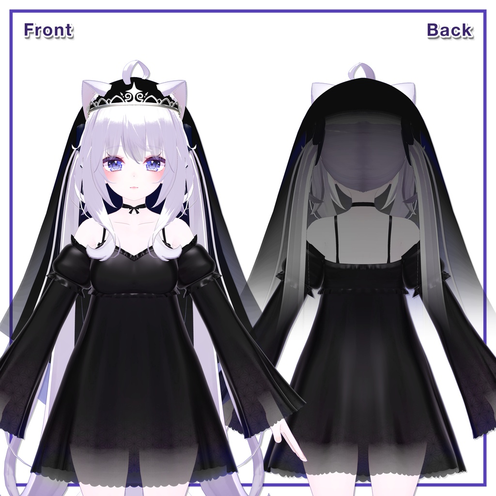 SlipDress & TiaraVeil for Maya / スリップドレス&ティアラベール【舞夜用】 (C12)