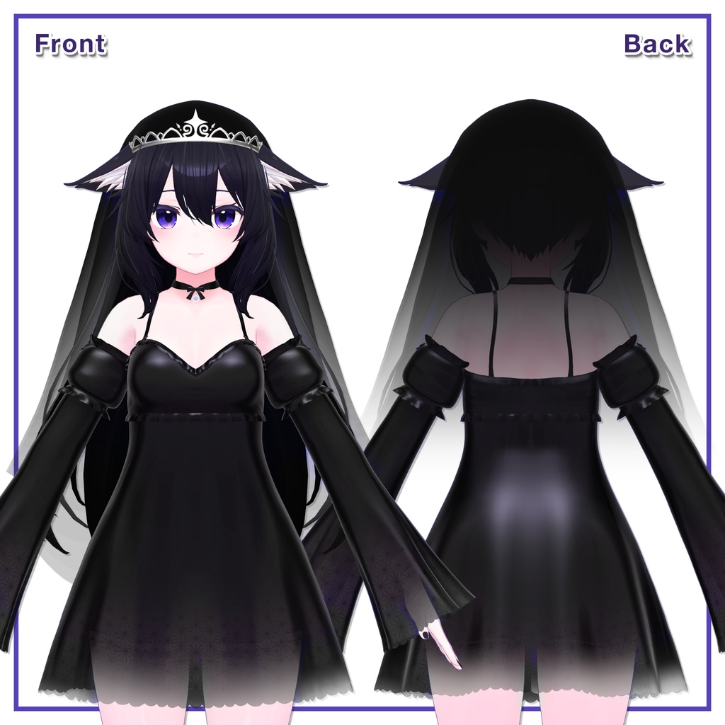 SlipDress & TiaraVeil for Kikyo / スリップドレス&ティアラベール【桔梗用】 (C12)