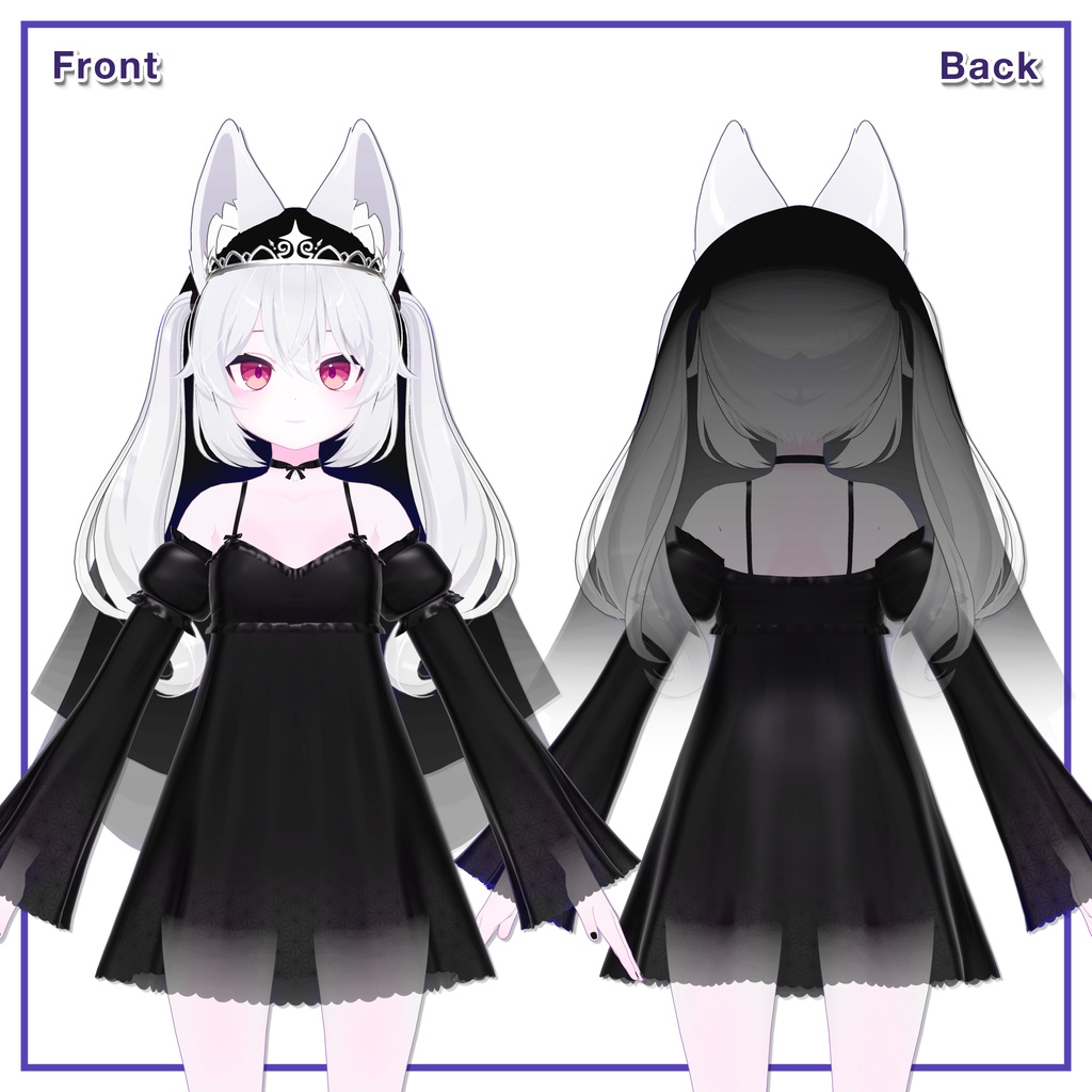 SlipDress & TiaraVeil for Karin / スリップドレス&ティアラベール【カリン用】 (C12)