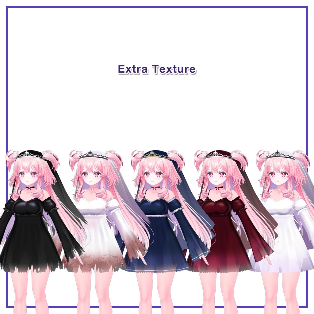 SlipDress & TiaraVeil for Selestia / スリップドレス&ティアラベール【セレスティア用】 (C12)