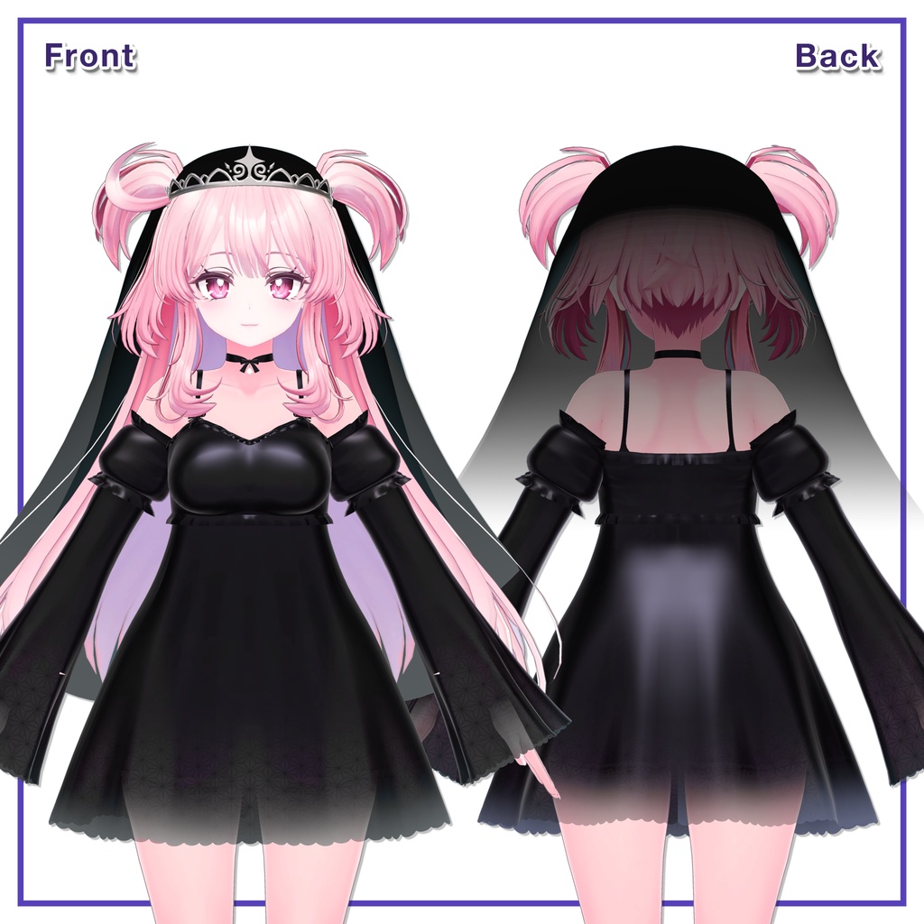SlipDress & TiaraVeil for Selestia / スリップドレス&ティアラベール【セレスティア用】 (C12)