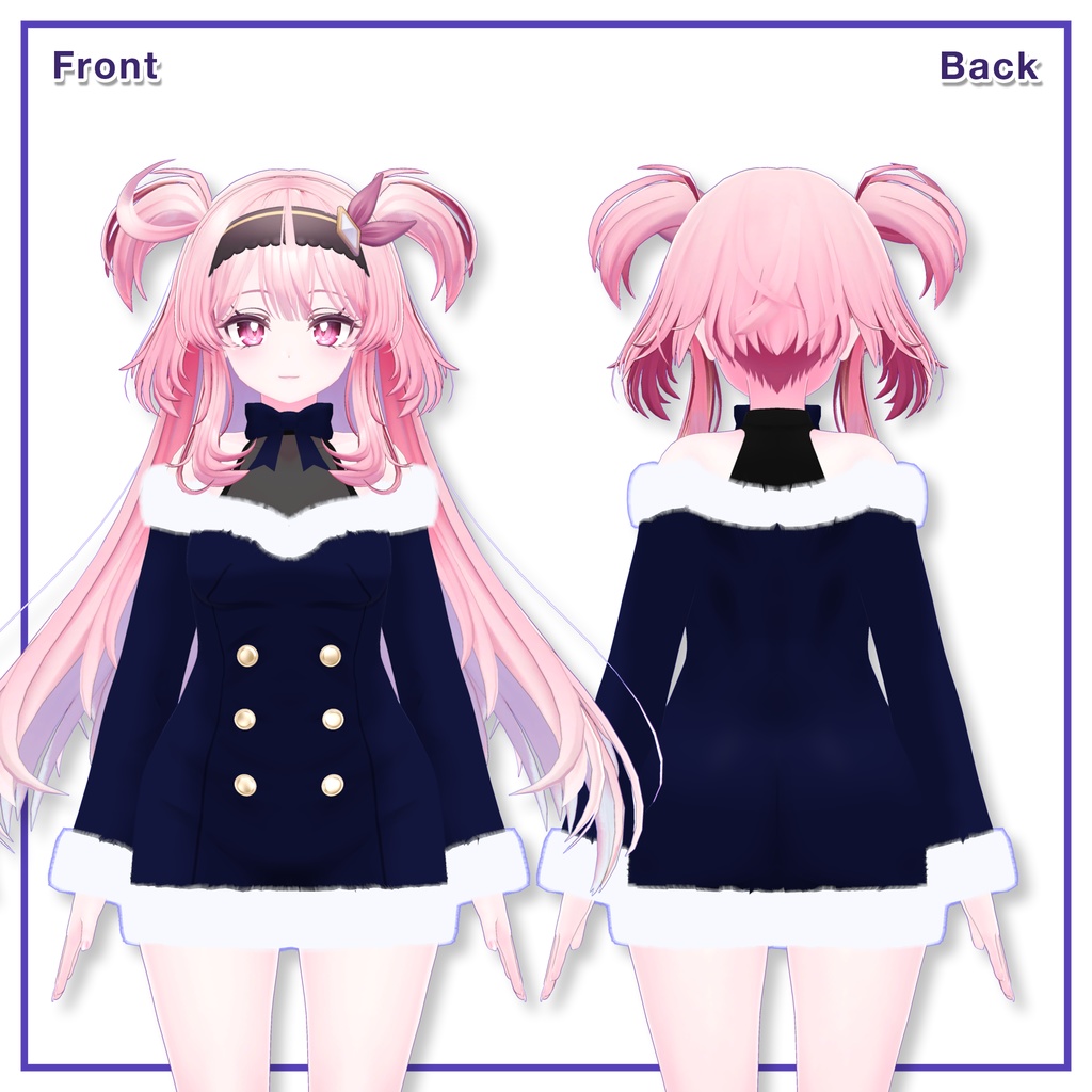 Winter Fur Dress for Selestia / ウィンターファーワンピース【セレスティア用】 (C6)
