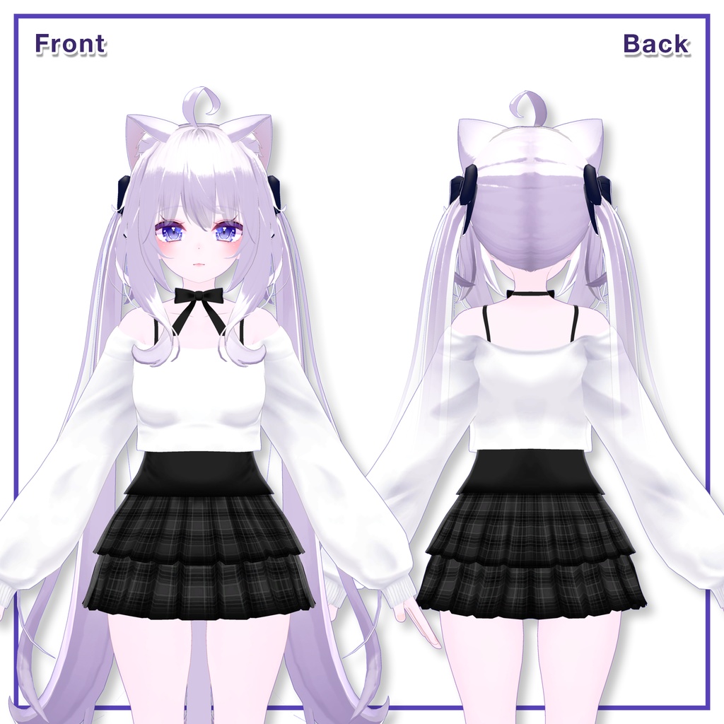 Offshoulder & Frillskirt for Maya / オフショルダー&フリルスカート【舞夜用】 (C1) RE