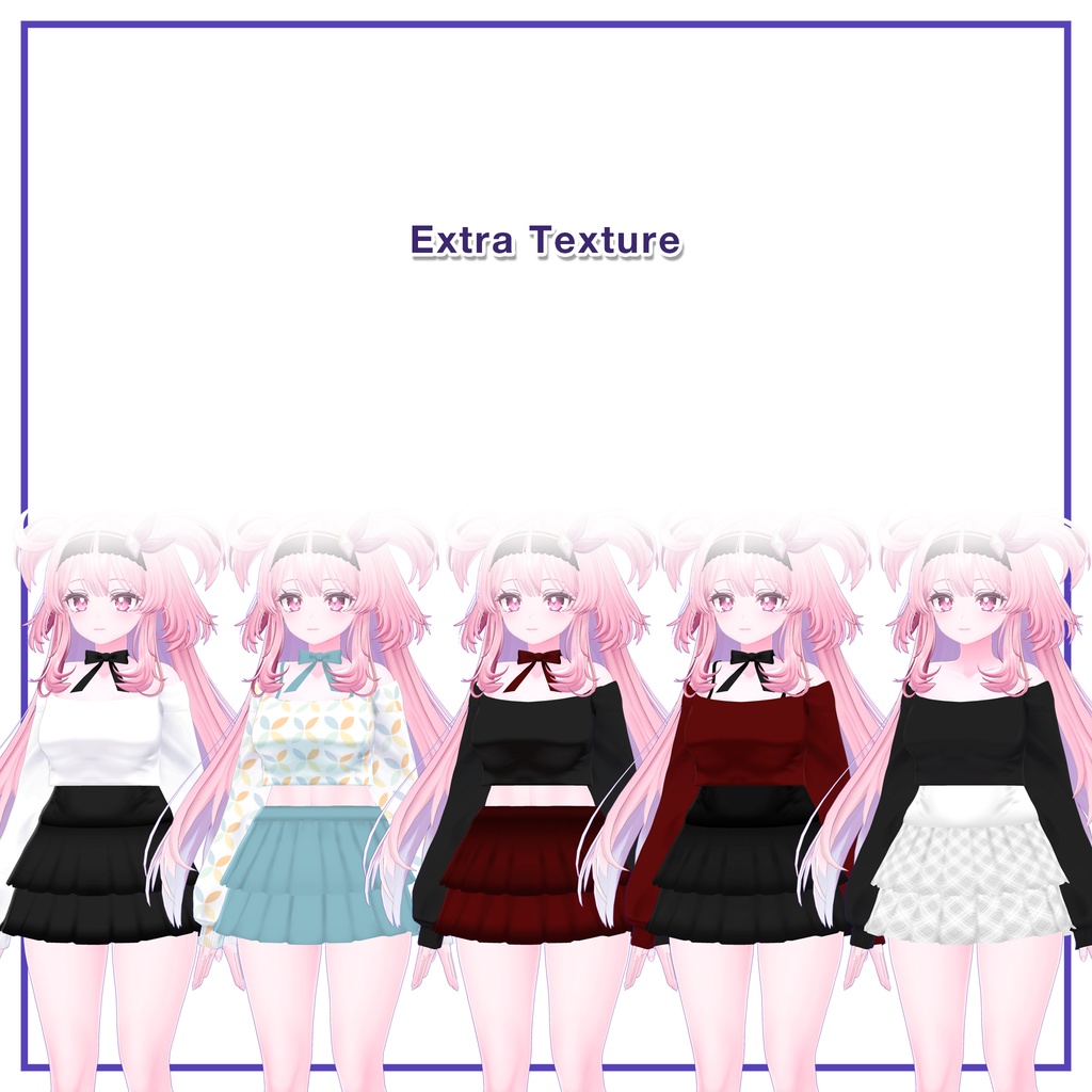 Offshoulder & Frillskirt for Selestia / オフショルダー&フリルスカート【セレスティア用】 (C1) RE