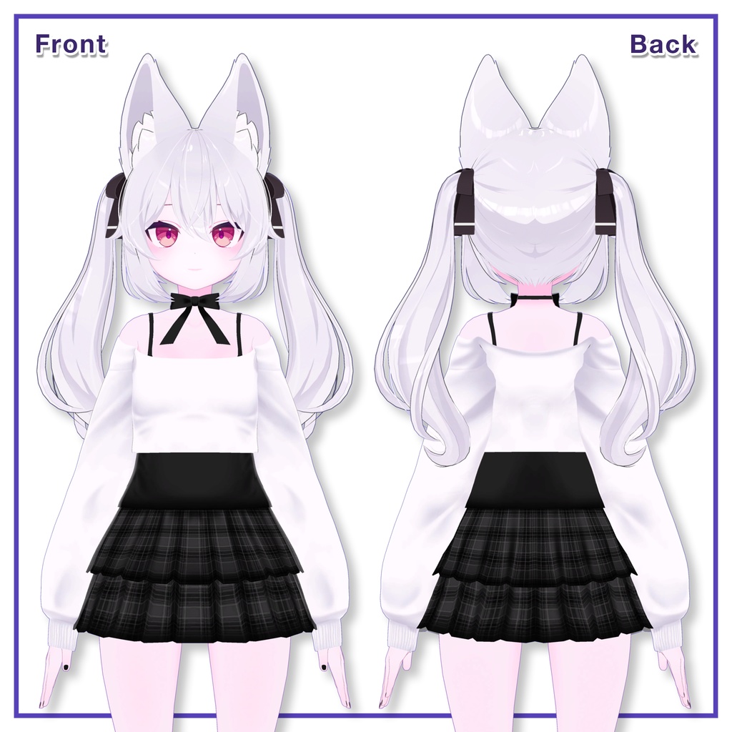 Offshoulder & Frillskirt for Karin / オフショルダー&フリルスカート【カリン用】 (C1) RE