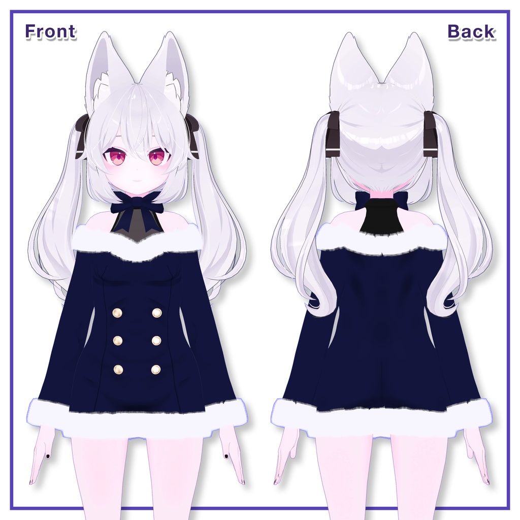 Winter Fur Dress for Karin / ウィンターファーワンピース【カリン用】 (C6)