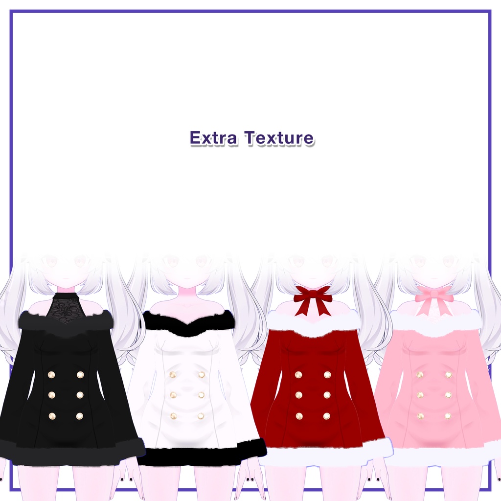 Winter Fur Dress for Karin / ウィンターファーワンピース【カリン用】 (C6)