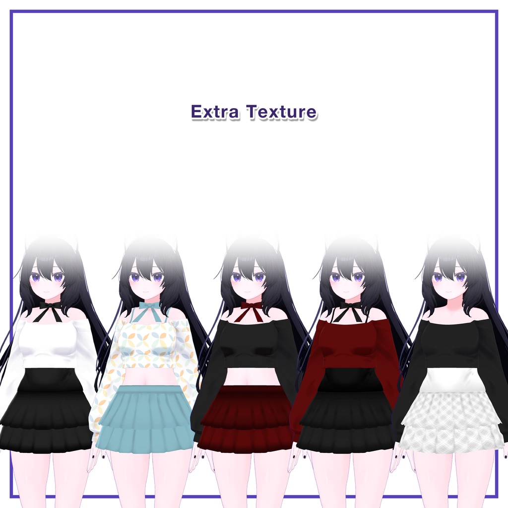 Offshoulder & Frillskirt for Kikyo / オフショルダー&フリルスカート【桔梗用】 (C1) RE