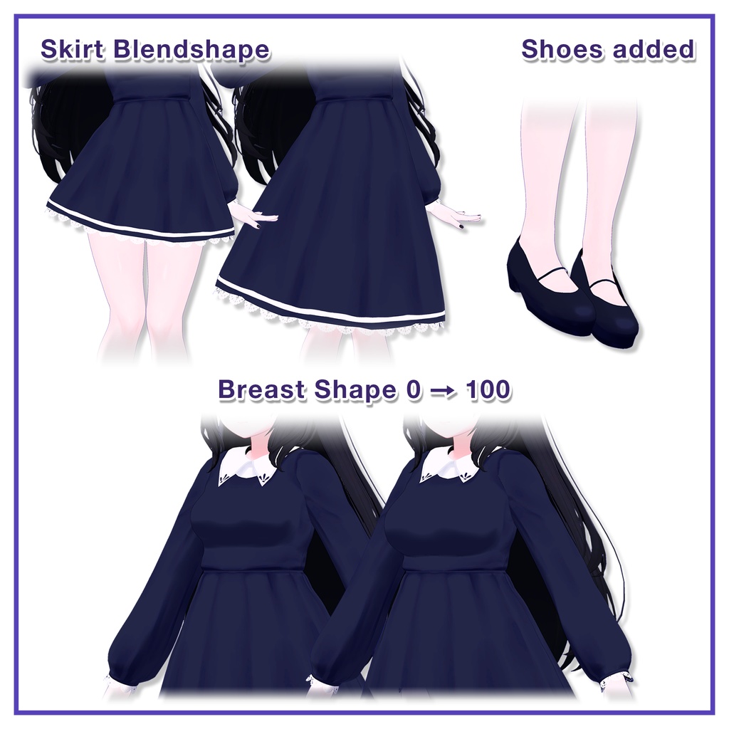 Shoulder Strap Dress for Kikyo / ショルダーストラップワンピース【桔梗用】 (C4)