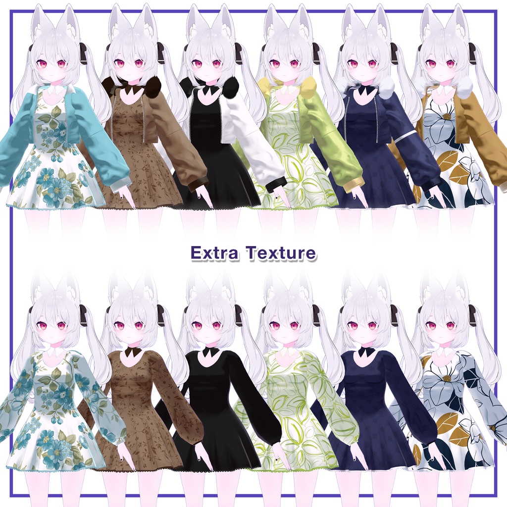 Fur Jacket & Short Dress for Karin / ファージャケット&ショートワンピース 【カリン用】 (C9)