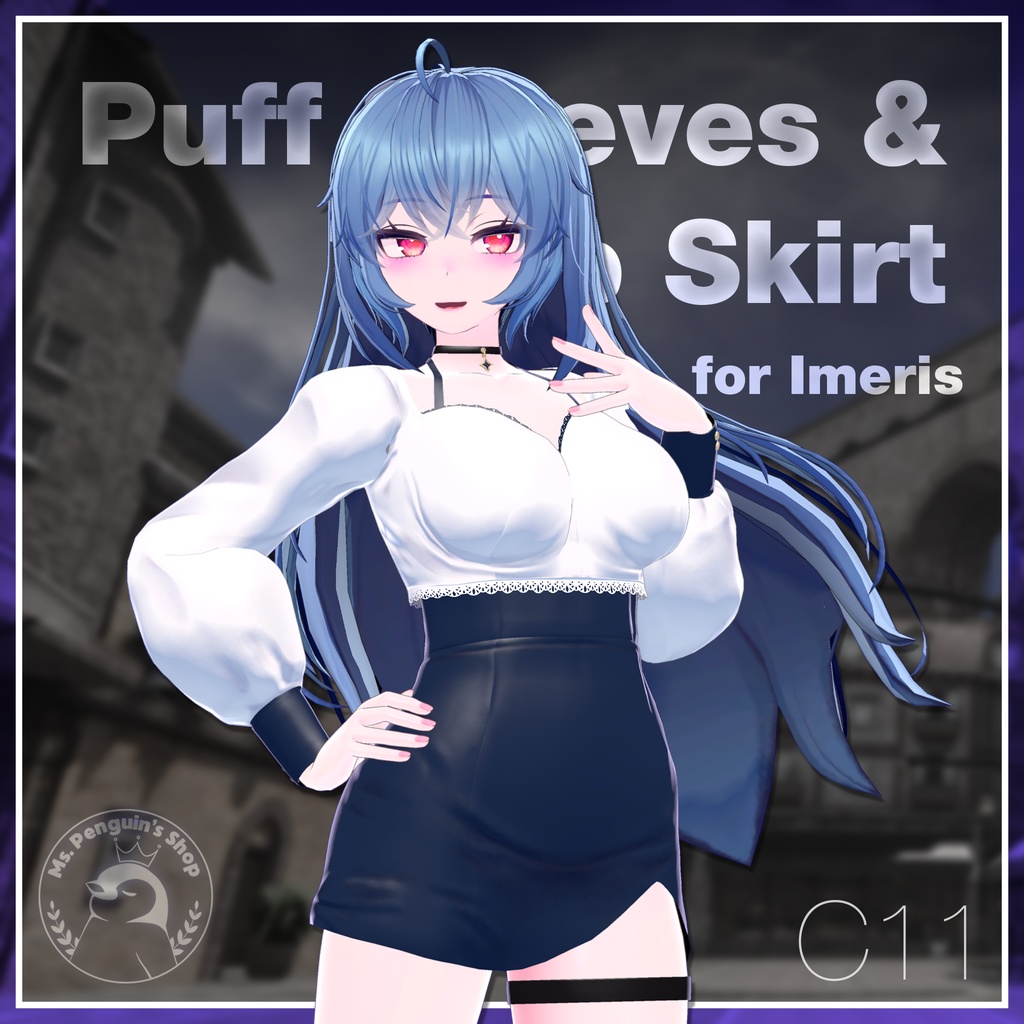 Puff sleeves & Tulip skirt for Imeris / パフスリーブ&チューリップスカート 【イメリス用】 (C11)