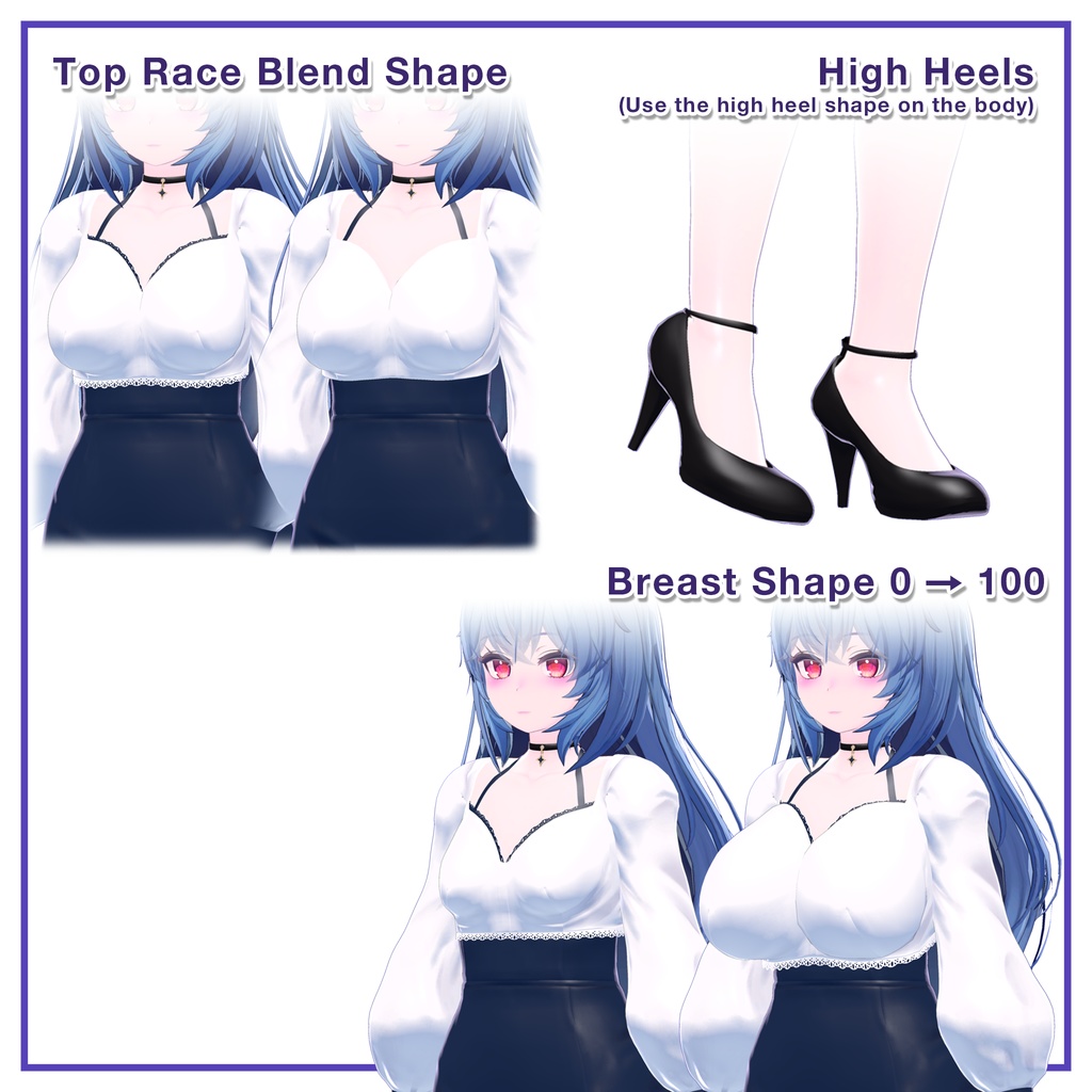 Puff sleeves & Tulip skirt for Imeris / パフスリーブ&チューリップスカート 【イメリス用】 (C11)