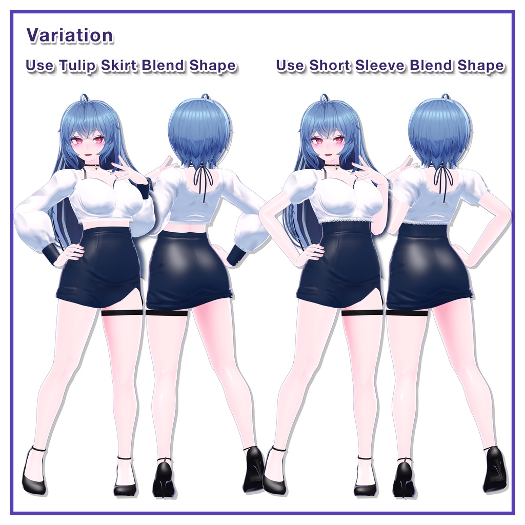 Puff sleeves & Tulip skirt for Imeris / パフスリーブ&チューリップスカート 【イメリス用】 (C11)