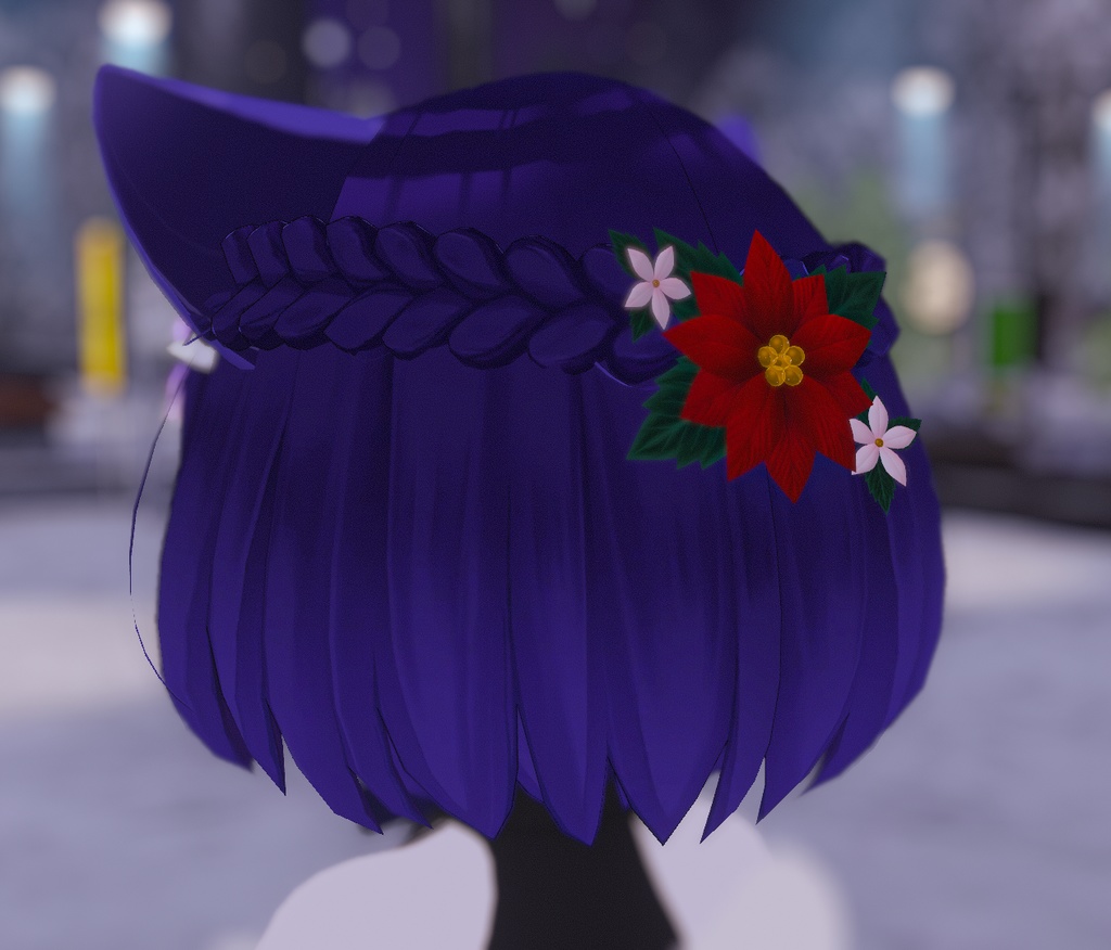 Christmas Poinsettia Brooch / クリスマスポインセチアブローチ (A8)