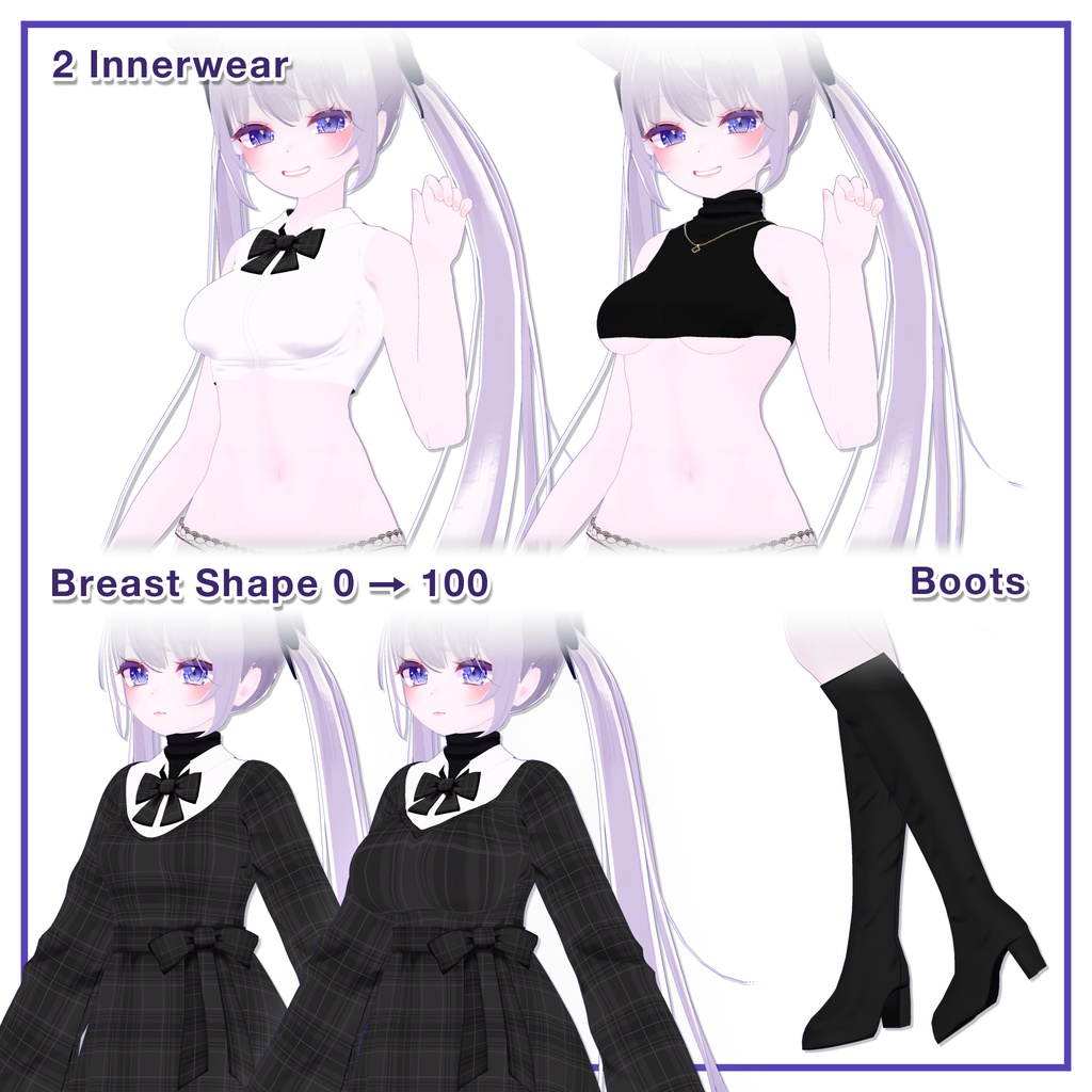 Ribbon knit dress for Maya / リボンニットワンピース【舞夜用】 (C13)