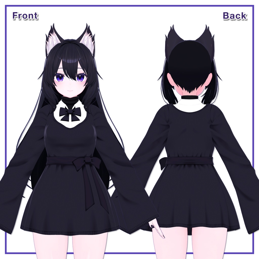 Ribbon knit dress for Kikyo / リボンニットワンピース【桔梗用】 (C13)