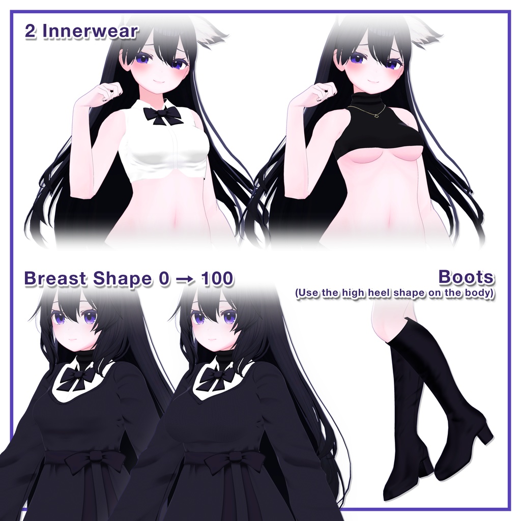 Ribbon knit dress for Kikyo / リボンニットワンピース【桔梗用】 (C13)