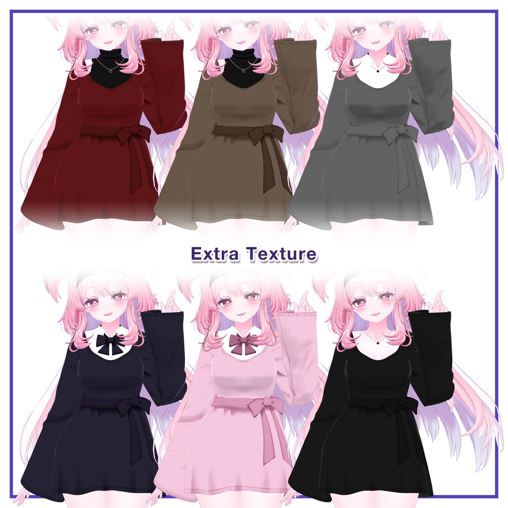 Ribbon knit dress for Selestia / リボンニットワンピース【セレスティア用】 (C13)