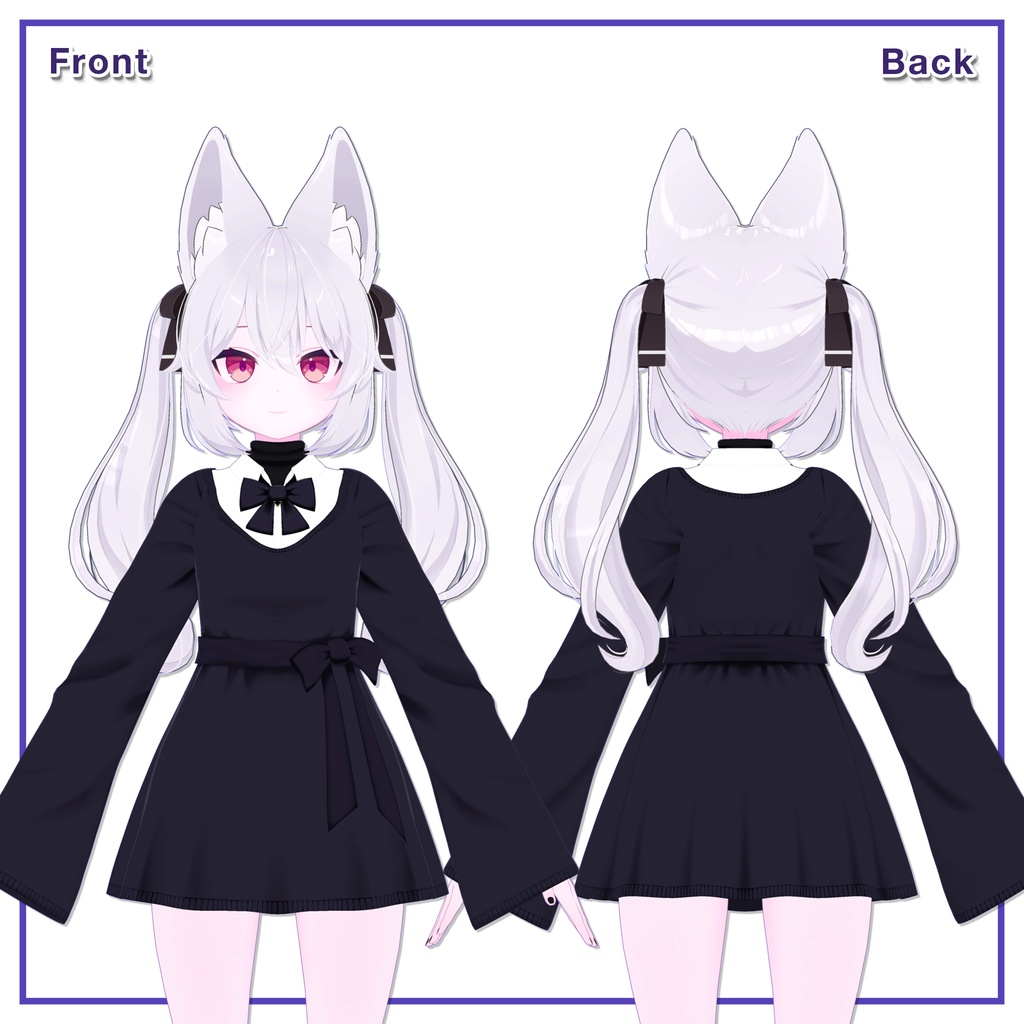 Ribbon knit dress for Karin / リボンニットワンピース【カリン用】 (C13)