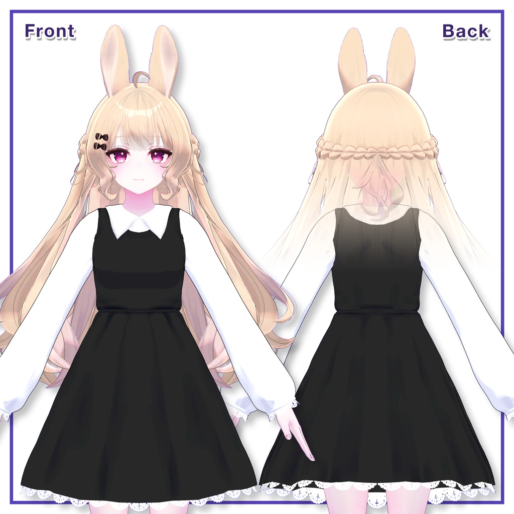 Shoulder Strap Dress for Lunalitt, Leefa / ショルダーストラップワンピース【ルーナリット,リーファ用】 (C4)