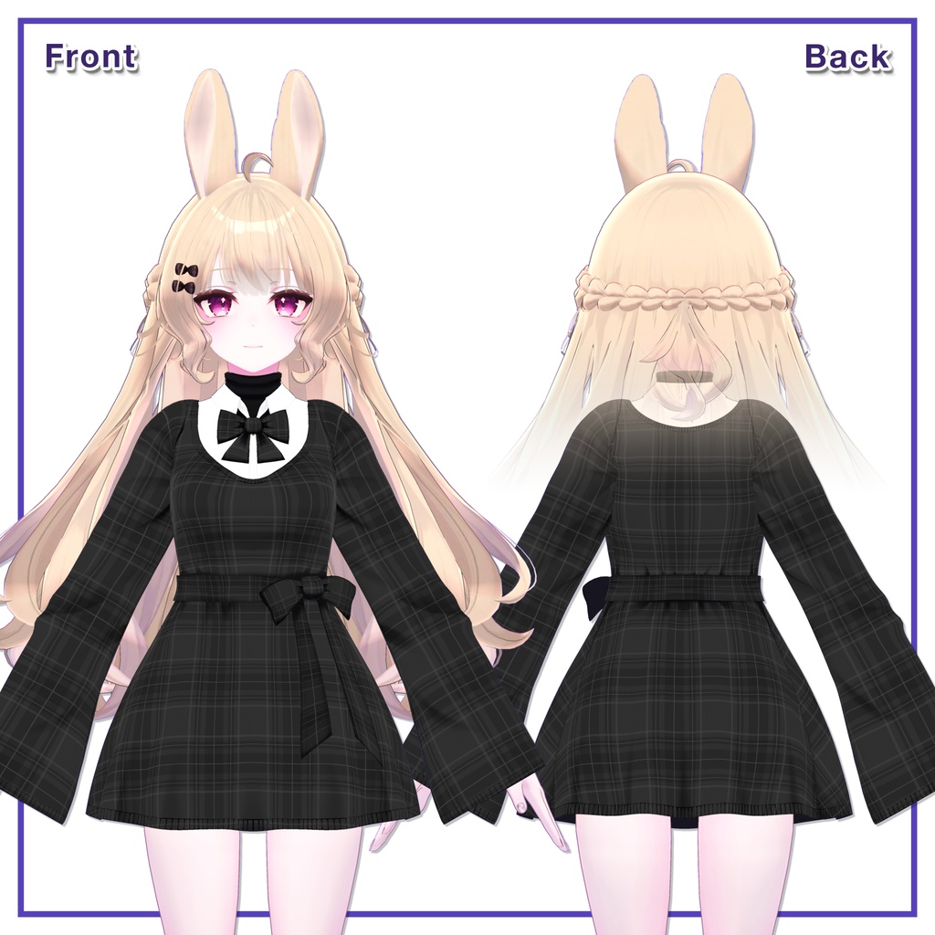 Ribbon knit dress for Lunalitt, Leefa / リボンニットワンピース【ルーナリット,リーファ用】 (C13)