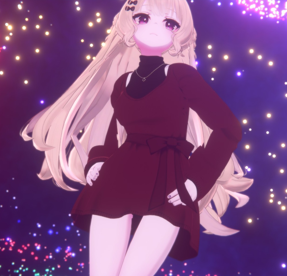 Ribbon knit dress for Lunalitt, Leefa / リボンニットワンピース【ルーナリット,リーファ用】 (C13)