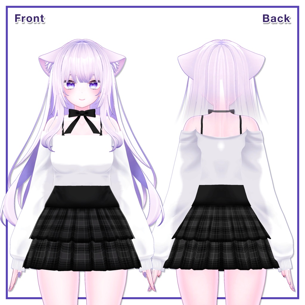 Offshoulder & Frillskirt for Moe / オフショルダー&フリルスカート【萌用】 (C1) RE