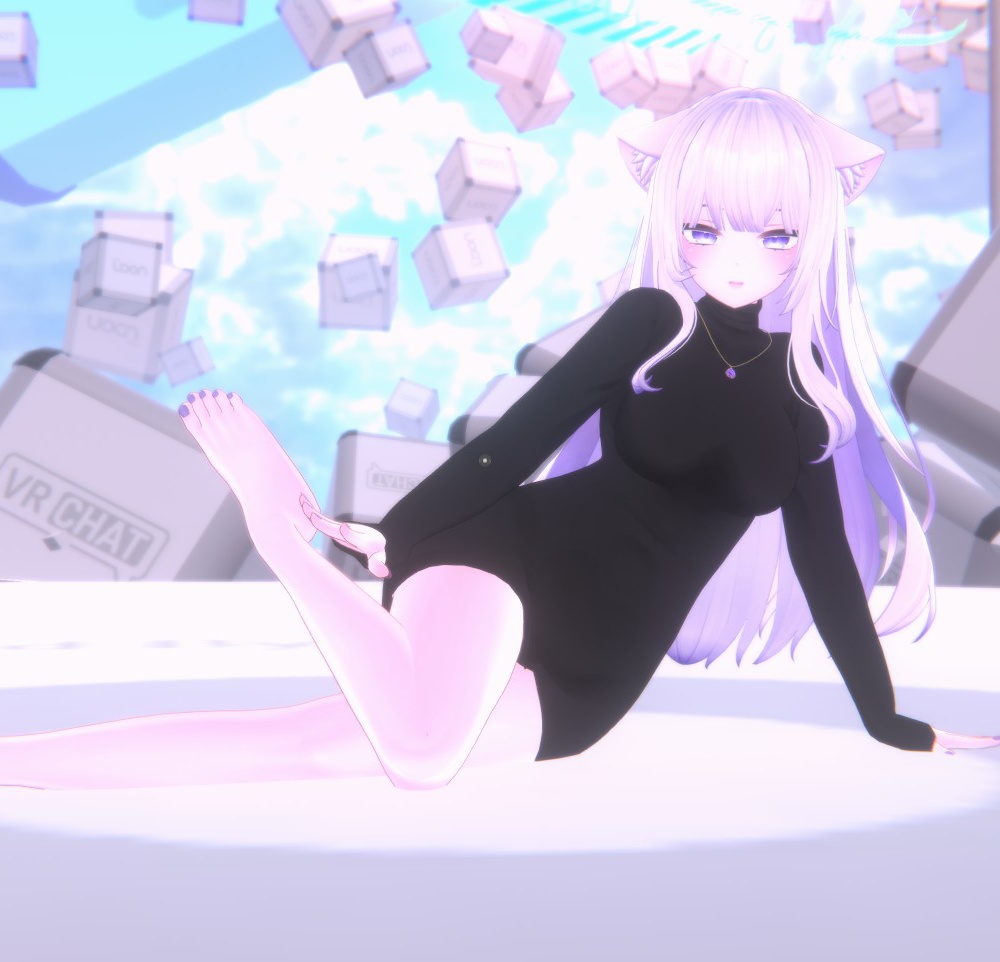 Turtleneck knit dress for Moe / タートルネックニットワンピース【萌用】 (C2)