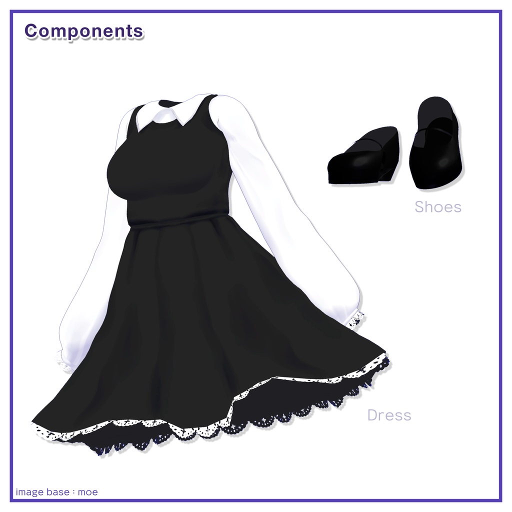 Shoulder Strap Dress for Moe / ショルダーストラップワンピース【萌用】 (C4)