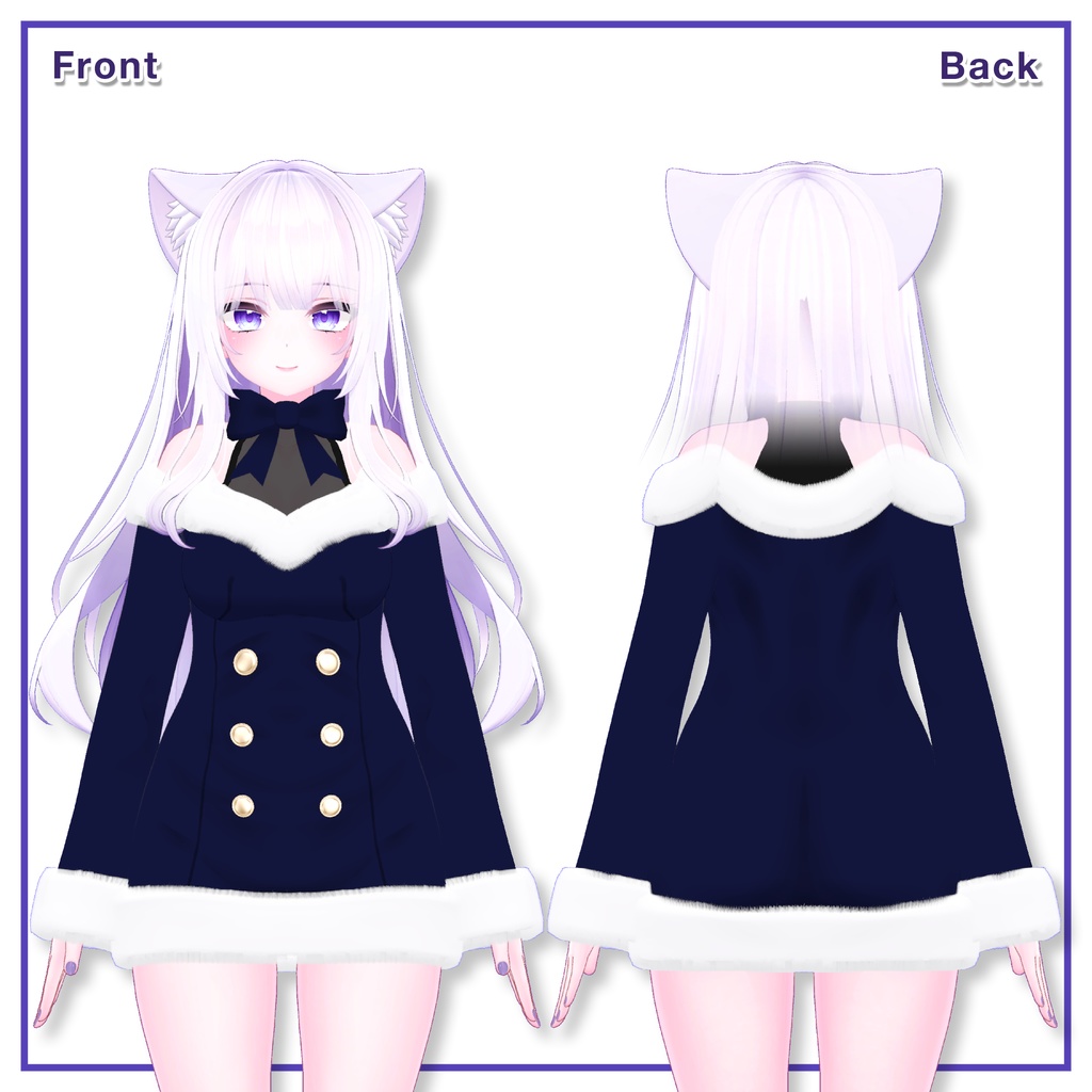 Winter Fur Dress for Moe / ウィンターファーワンピース【萌用】 (C6)
