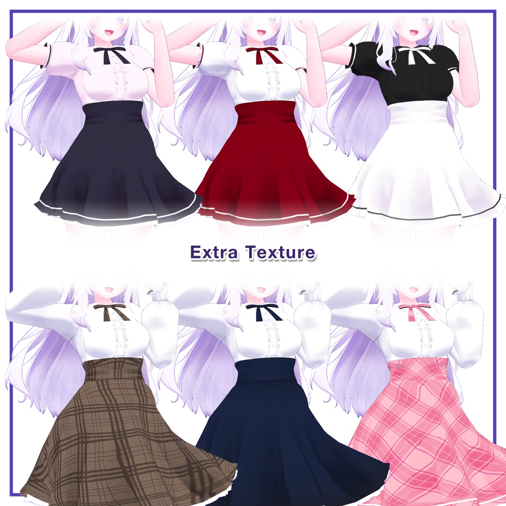 Blouse & High Waist for Moe / ブラウス&ハイウエスト 【萌用】 (C7)