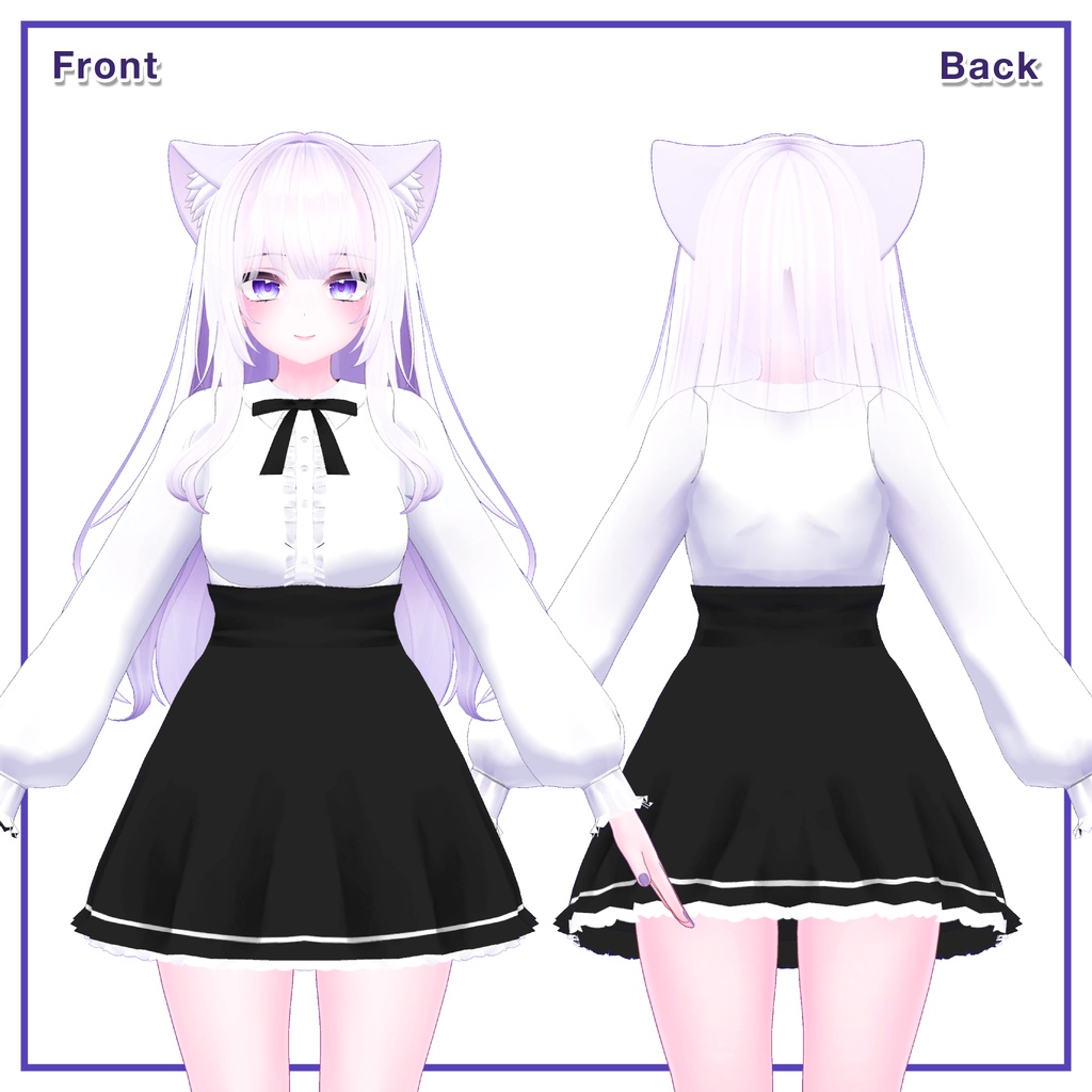 Blouse & High Waist for Moe / ブラウス&ハイウエスト 【萌用】 (C7)
