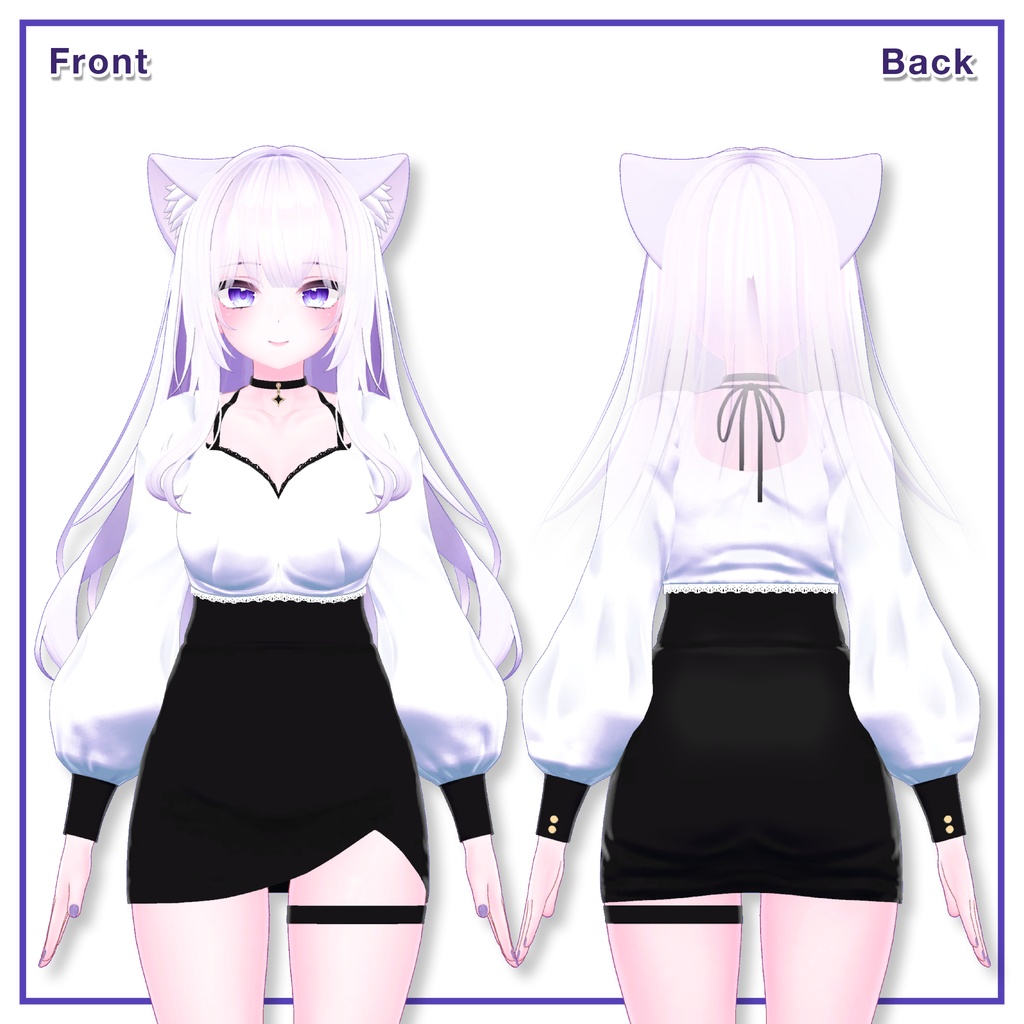 Puff sleeves & Tulip skirt for Moe / パフスリーブ&チューリップスカート 【萌用】 (C11)