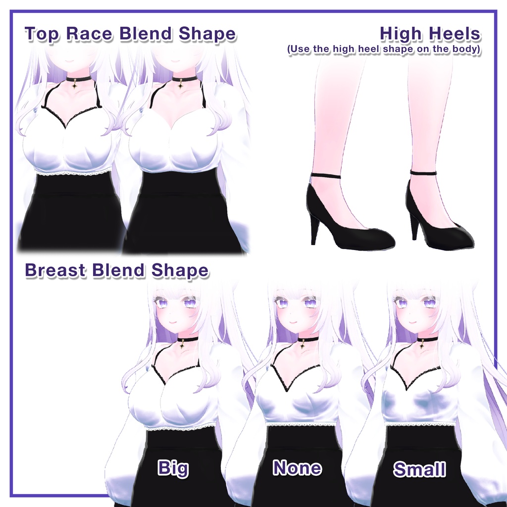 Puff sleeves & Tulip skirt for Moe / パフスリーブ&チューリップスカート 【萌用】 (C11)