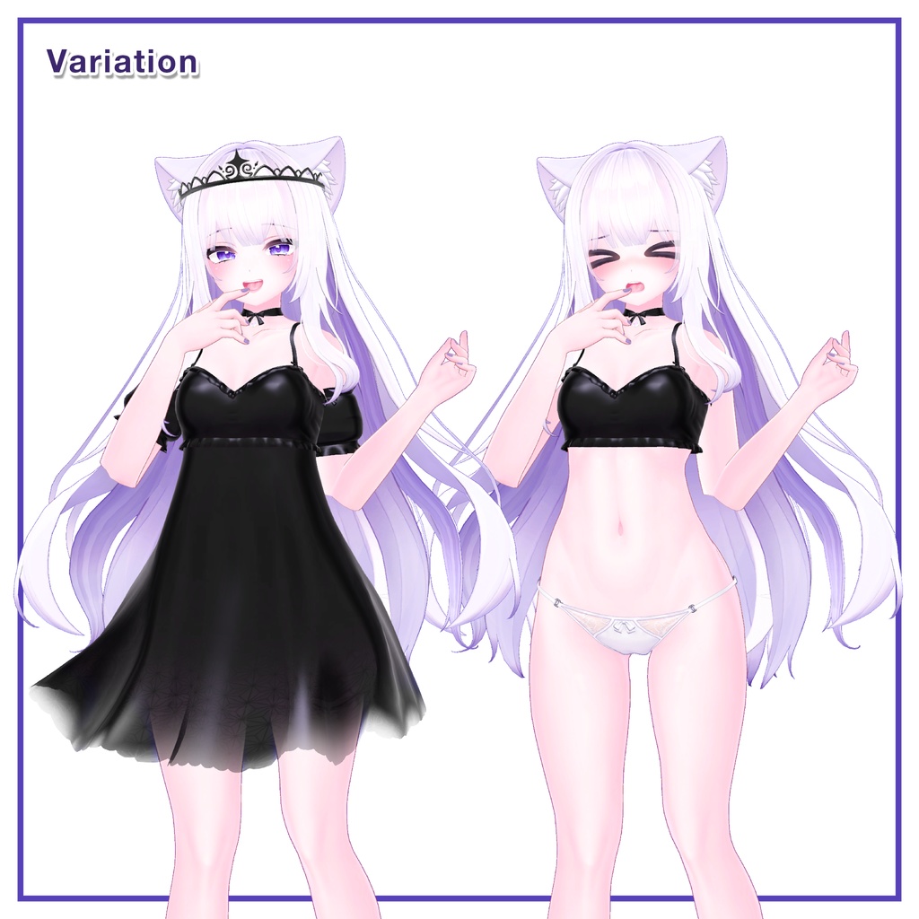 SlipDress & TiaraVeil for Moe / スリップドレス&ティアラベール【萌用】 (C12)