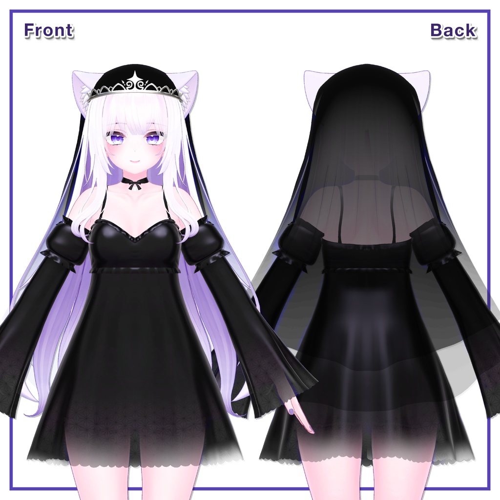 SlipDress & TiaraVeil for Moe / スリップドレス&ティアラベール【萌用】 (C12)