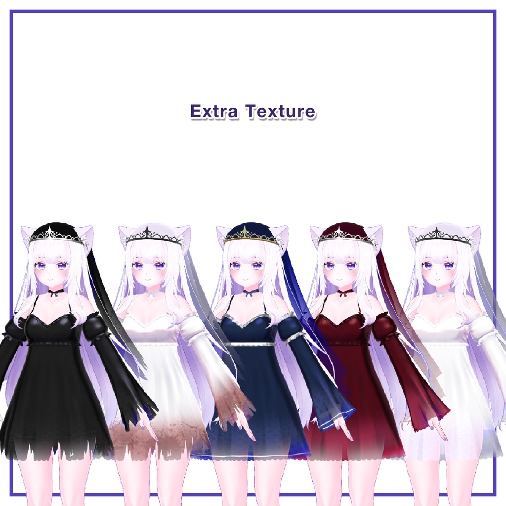 SlipDress & TiaraVeil for Moe / スリップドレス&ティアラベール【萌用】 (C12)