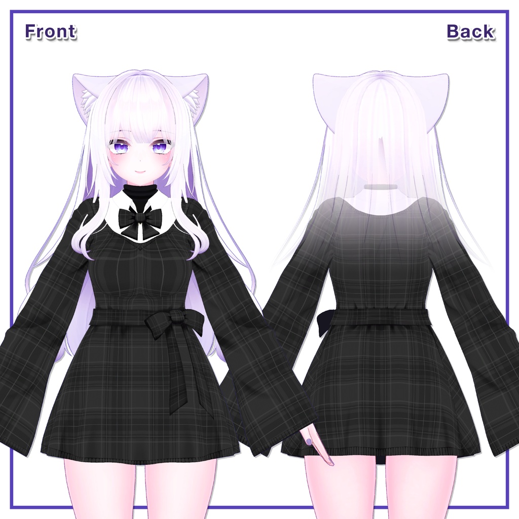 Ribbon knit dress for Moe / リボンニットワンピース【萌用】 (C13)