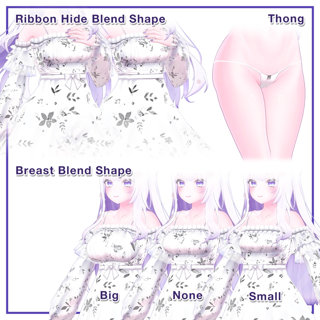 Summer Frill Dress for Moe / サマーフリルワンピース【萌用】 (C14)