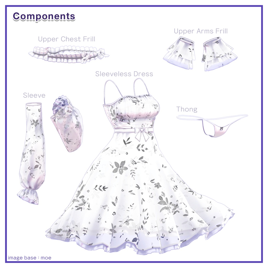 Summer Frill Dress for Kikyo / サマーフリルワンピース【桔梗用】 (C14)