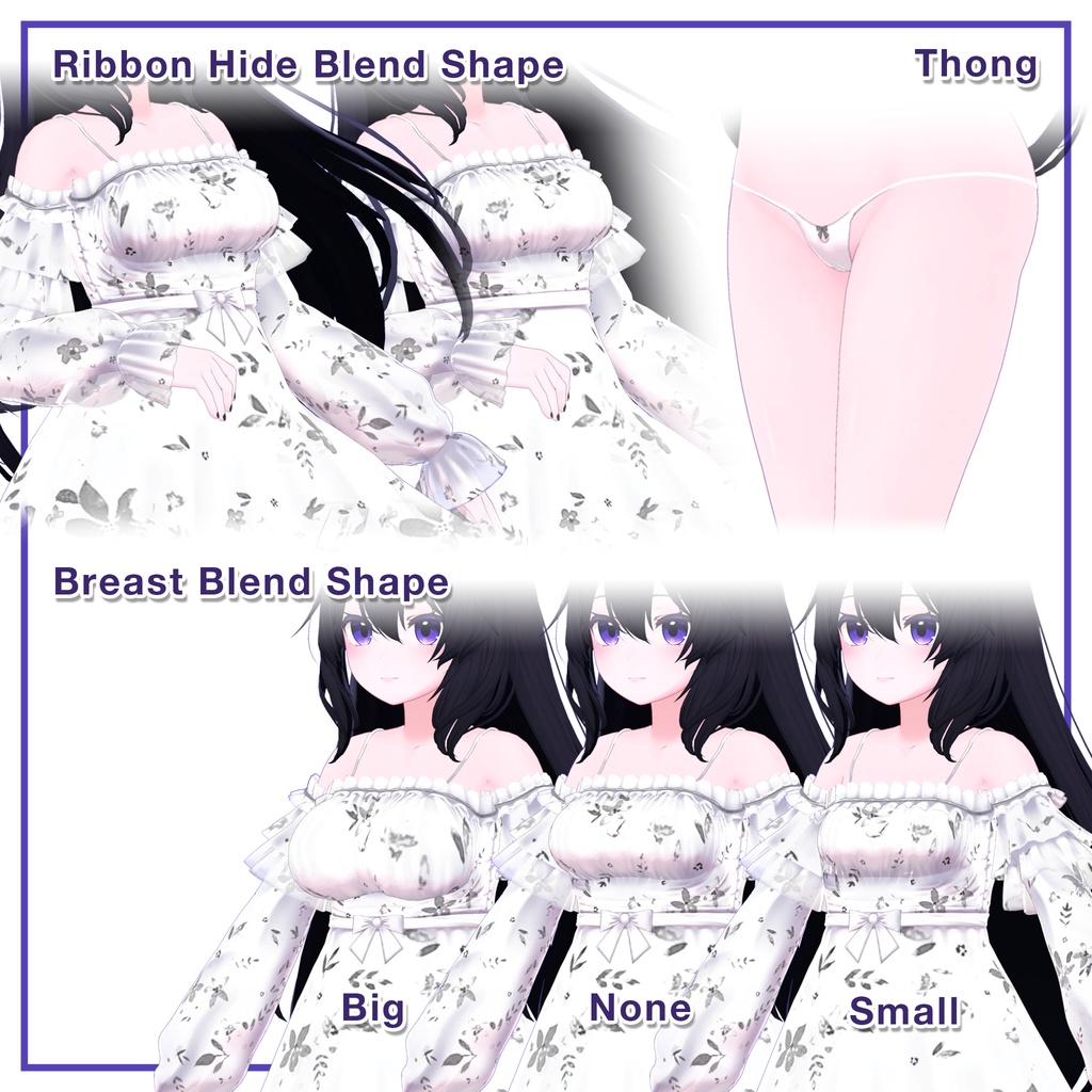 Summer Frill Dress for Kikyo / サマーフリルワンピース【桔梗用】 (C14)