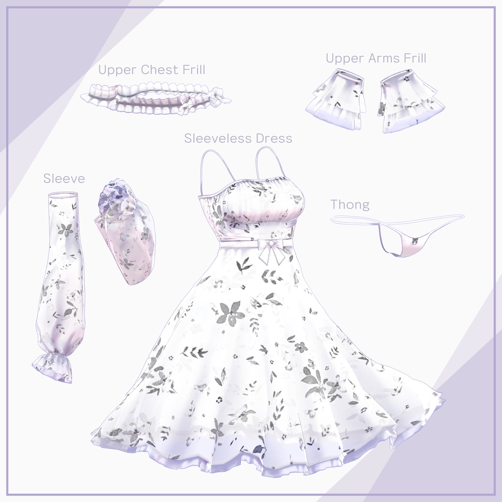 【10Avatars】Summer Frill Dress / サマーフリルワンピース (C14)
