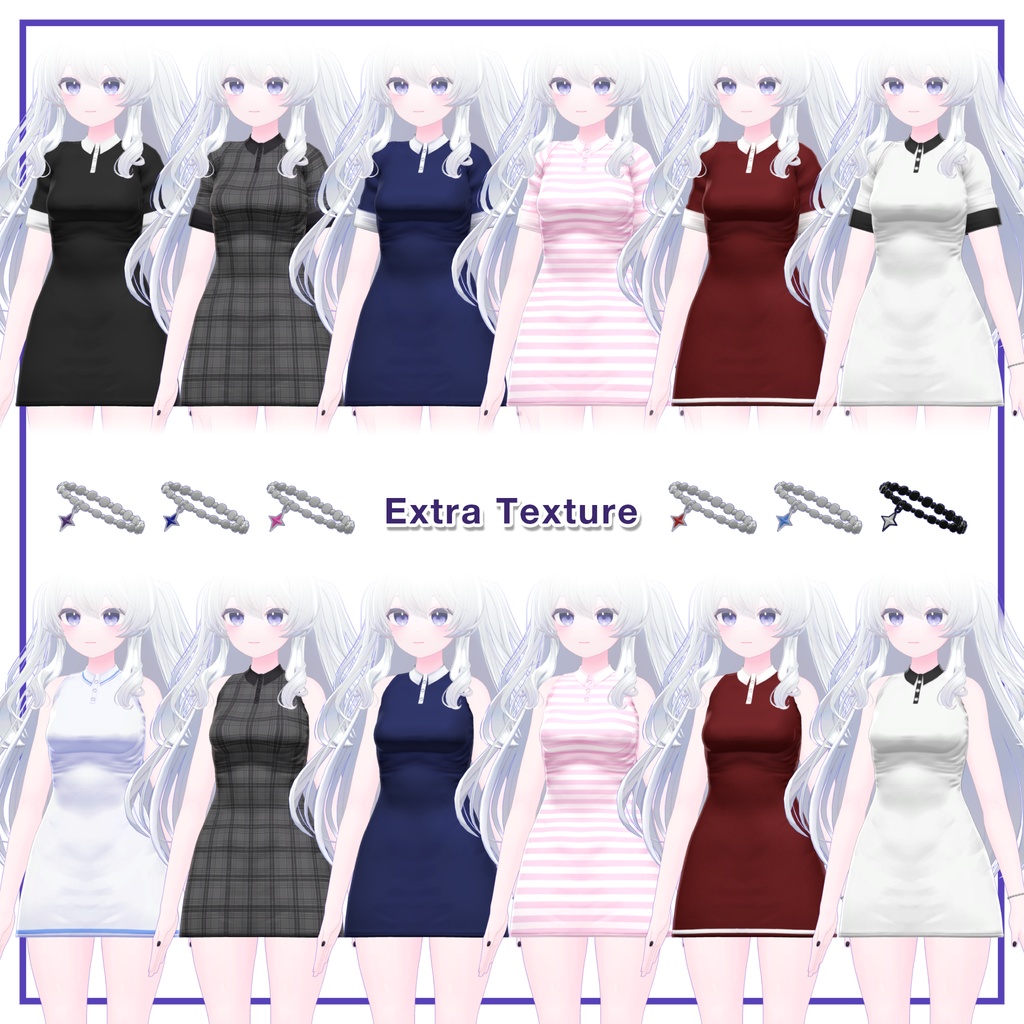 Short Sleeve Collar Dress for Lime,Chiffon / 半袖襟ワンピース【ライム用,シフォン用】 (C15)