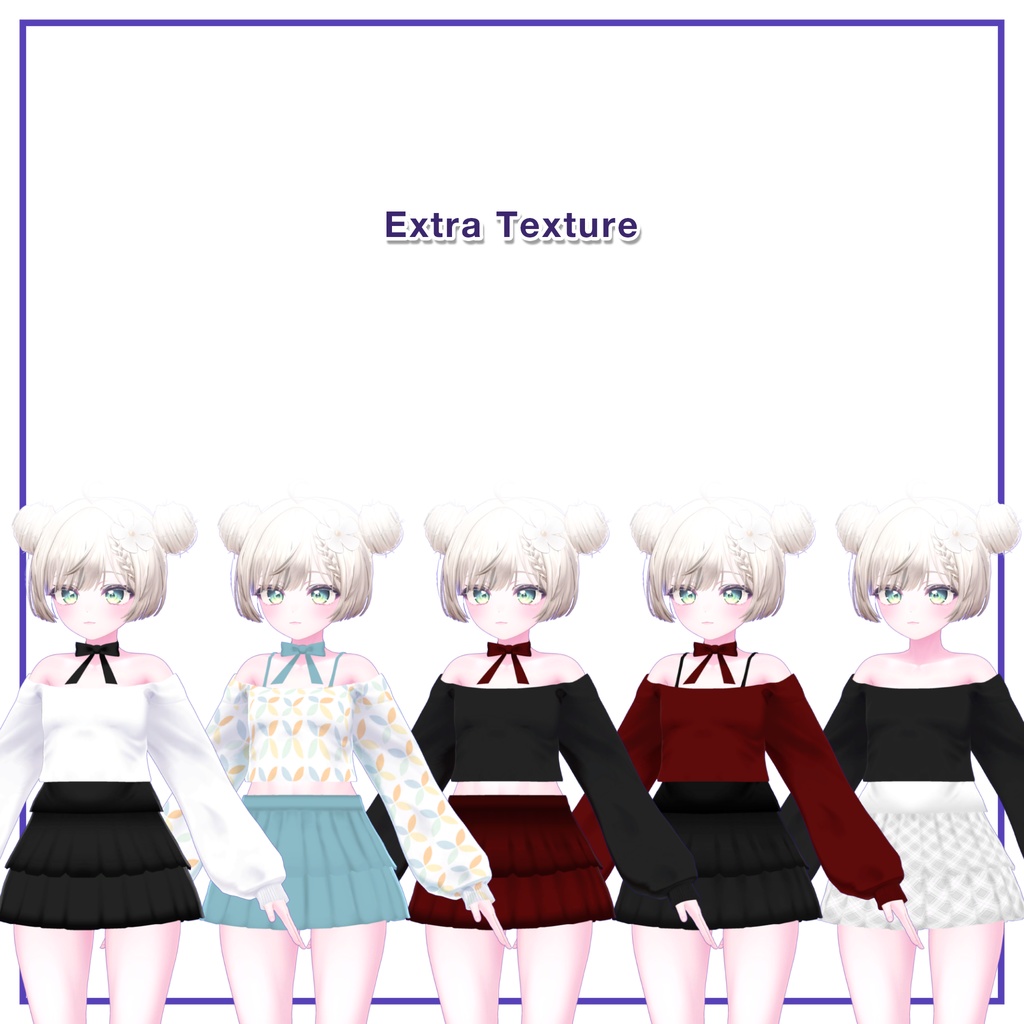 Offshoulder & Frillskirt for Manuka / オフショルダー&フリルスカート【マヌカ用】 (C1) RE
