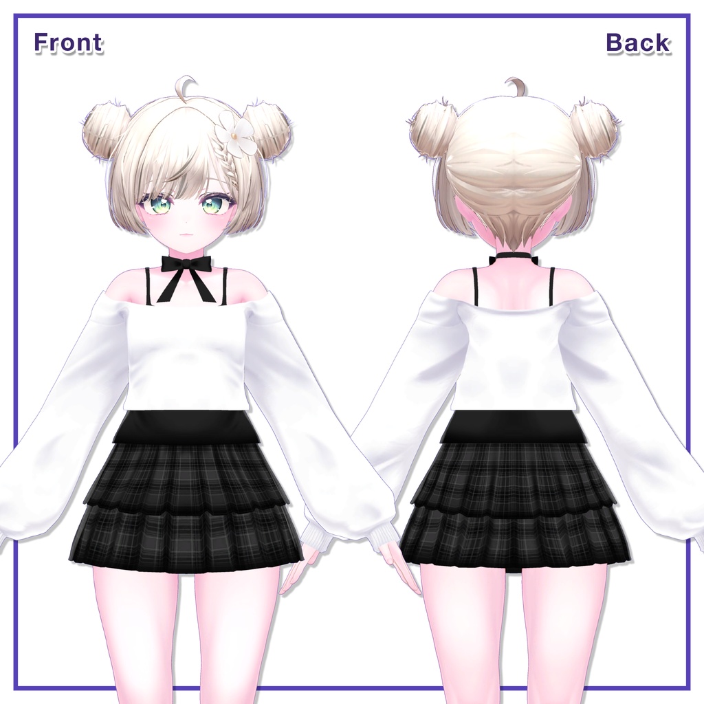 Offshoulder & Frillskirt for Manuka / オフショルダー&フリルスカート【マヌカ用】 (C1) RE