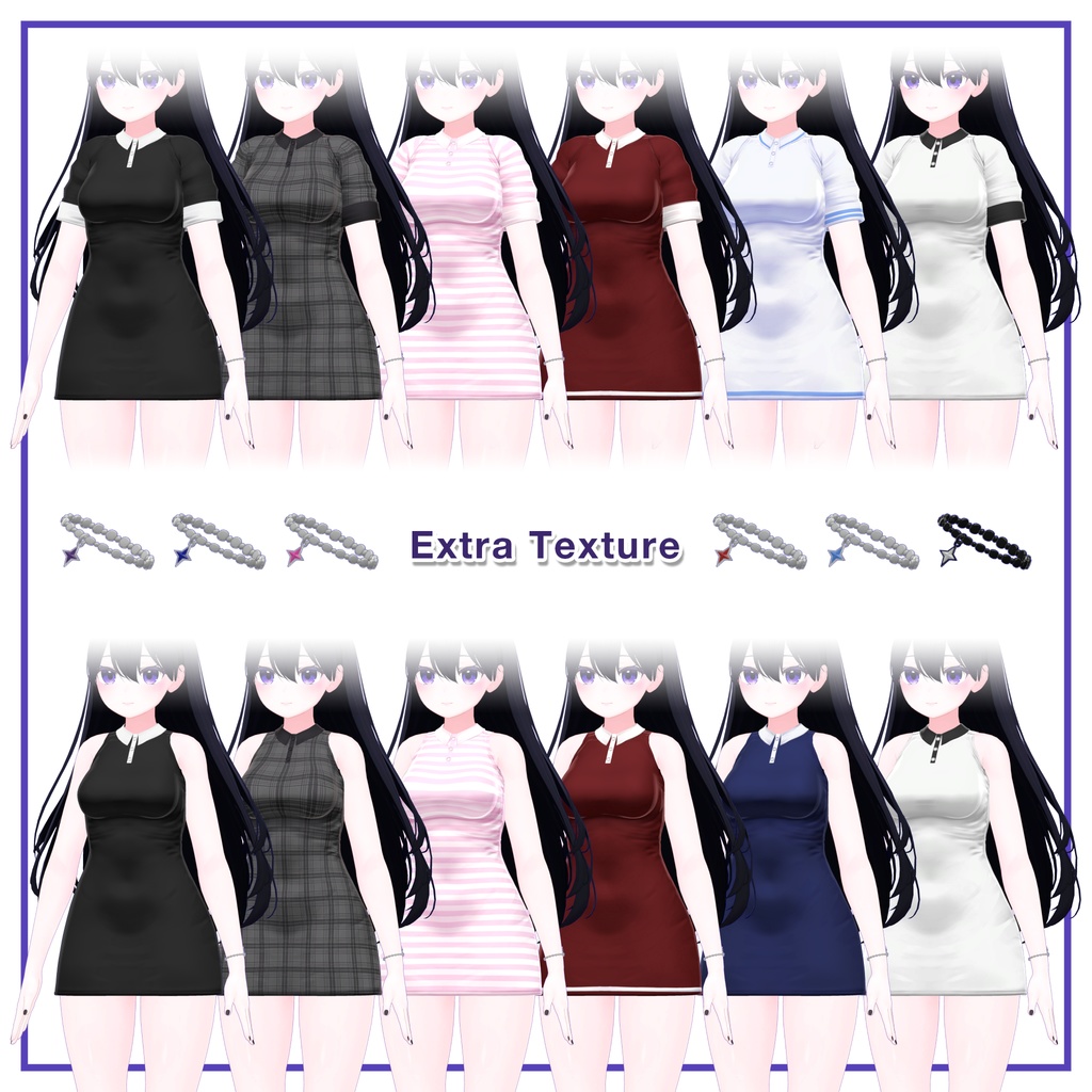 Short Sleeve Collar Dress for Kikyo / 半袖襟ワンピース【桔梗用】 (C15)