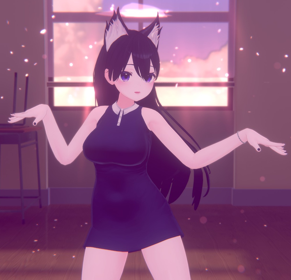 Short Sleeve Collar Dress for Kikyo / 半袖襟ワンピース【桔梗用】 (C15)